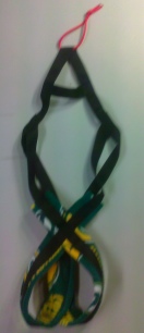 Packers on Black Recreational Sled Dog Harness